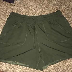 Olive green shorts